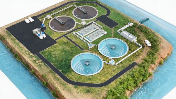 加查县污水处理三维动画制作 | 污水厂工艺演示动画 | 环保净水宣传片定制 | 环保宣传片制作